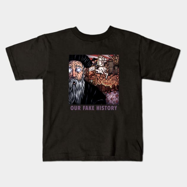 Nostradamus The Seer Kids T-Shirt by Our Fake History